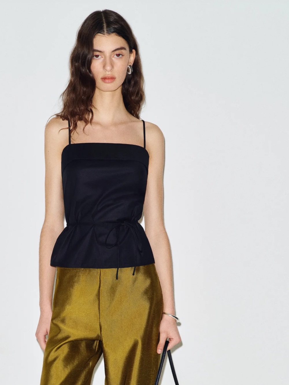 Reformation Agusta Top Black - Size 8